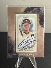 2018 Topps Allen & Ginter Framed Mini Autographs Gleyber Torres #MA-GT card