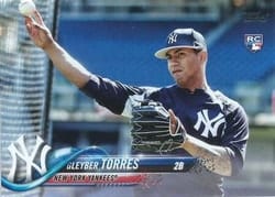 2018 Topps Update Base Set Gleyber Torres #US200c card
