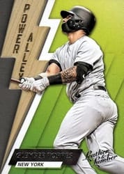 2019 Panini Leather & Lumber Power Alley Gleyber Torres #PA-12 card