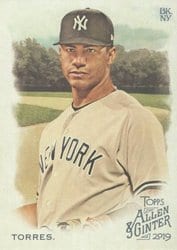 2019 Topps Allen & Ginter Base Set Gleyber Torres #123 card
