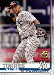 2019 Topps Base Set Gleyber Torres #7 card
