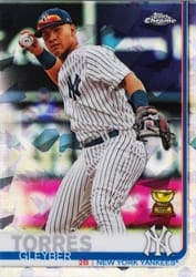 2019 Topps Chrome Sapphire Edition Base Set Gleyber Torres #7 card