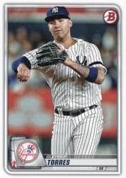 2020 Bowman Base Set Gleyber Torres #74 card