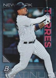 2020 Bowman Platinum Base Set Gleyber Torres #6 card