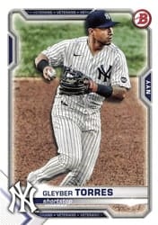 2021 Bowman Base Set Gleyber Torres #97 card