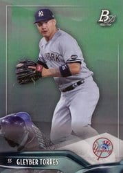 2021 Bowman Platinum Base Set Gleyber Torres #41 card