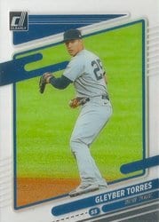 2021 Panini Chronicles Clearly Donruss Gleyber Torres #10 card