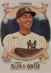 2021 Topps Allen & Ginter Chrome Base Set Gleyber Torres #131 card