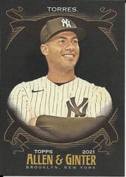 2021 Topps Allen & Ginter X Base Set Gleyber Torres #131 card