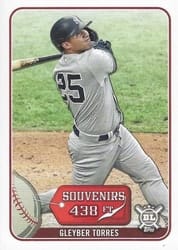2021 Topps Big League Souvenirs Gleyber Torres #SO-22 card