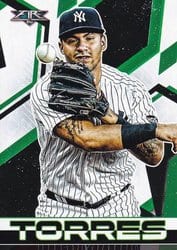 2021 Topps Fire Base Set Gleyber Torres #124 card