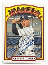 2021 Topps Heritage Real One Autographs Gleyber Torres #ROA-GT card