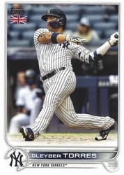 2022 Topps UK Edition Base Set Gleyber Torres #187 card
