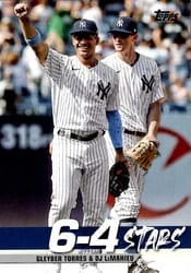 2022 Topps 6-4 Stars Gleyber Torres / DJ LeMahieu #TT-10 card
