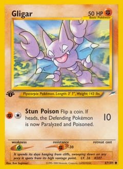 Neo Destiny Gligar #67 card