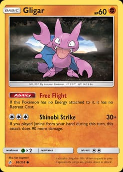 Unbroken Bonds Gligar #98 card
