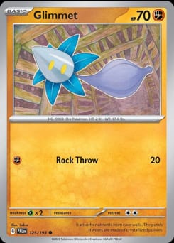 Paldea Evolved Glimmet #125 card