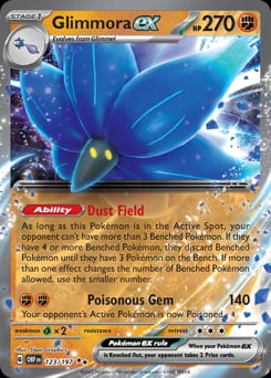 2023 Obsidian Flames Glimmora ex #123 card
