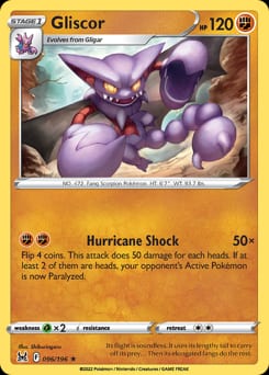 Lost Origin Gliscor #96 card