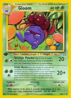 2000 Neo Genesis Gloom #36 card