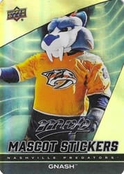 2025-26 Upper Deck MVP Mascot Stickers Gnash #MS-15 card