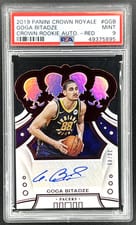 2019 Panini Crown Royale Rookie Autographs Goga Bitadze #CR-GGB card