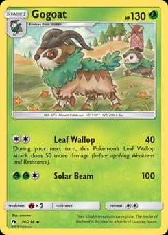 Lost Thunder Gogoat #36 card
