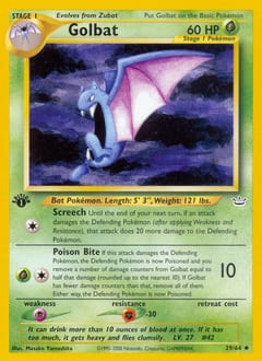 Neo Revelation Golbat #29 card