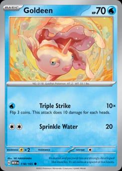 151 Goldeen #118 card