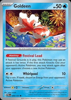 Prismatic Evolutions Goldeen #20 card