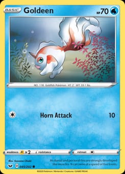 2020 Sword & Shield Goldeen #45 card