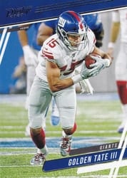 2020 Panini Prestige Base Set Golden Tate III #100 card