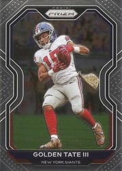 2020 Panini Prizm Base Set Golden Tate III #162 card