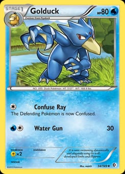 2012 Boundaries Crossed Golduck #34 card