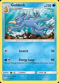 2019 Cosmic Eclipse Golduck #41 card