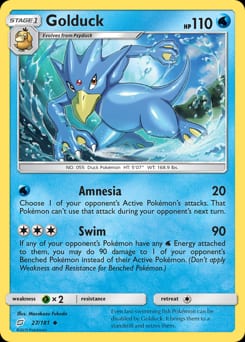 2019 Team Up Golduck #27 card