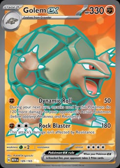 2023 151 Golem ex #189 card