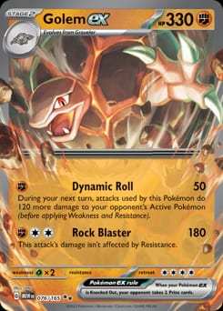 2023 151 Golem ex #76 card