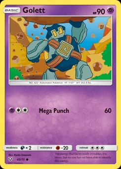 Shining Legends Golett #43 card