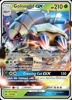 2017 Burning Shadows Golisopod-GX #17 card