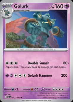 Black Bolt Golurk #43 card