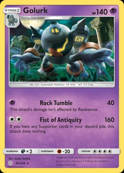 Cosmic Eclipse Golurk #90 card
