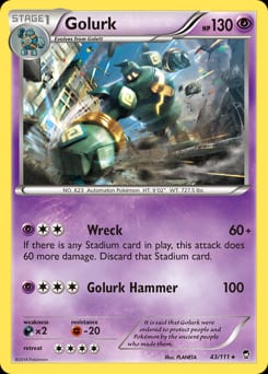 Furious Fists Golurk #43 card