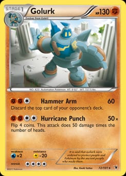 Noble Victories Golurk #72 card