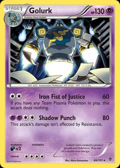 2013 Plasma Blast Golurk #46 card