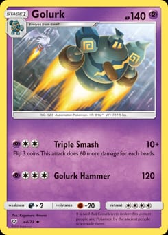 2017 Shining Legends Golurk #44