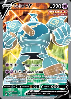 Evolving Skies Golurk V #181 card