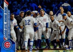 2020 Topps Chrome Sapphire Edition Base Set Good-Bye, Home Run! #325 card