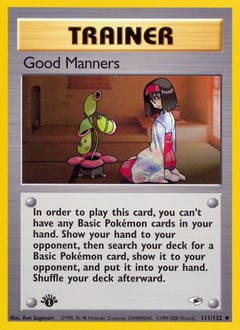Gym Heroes Good Manners #111 card