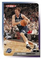 2005-06 Topps Total Base Set Gordan Giricek #144 card